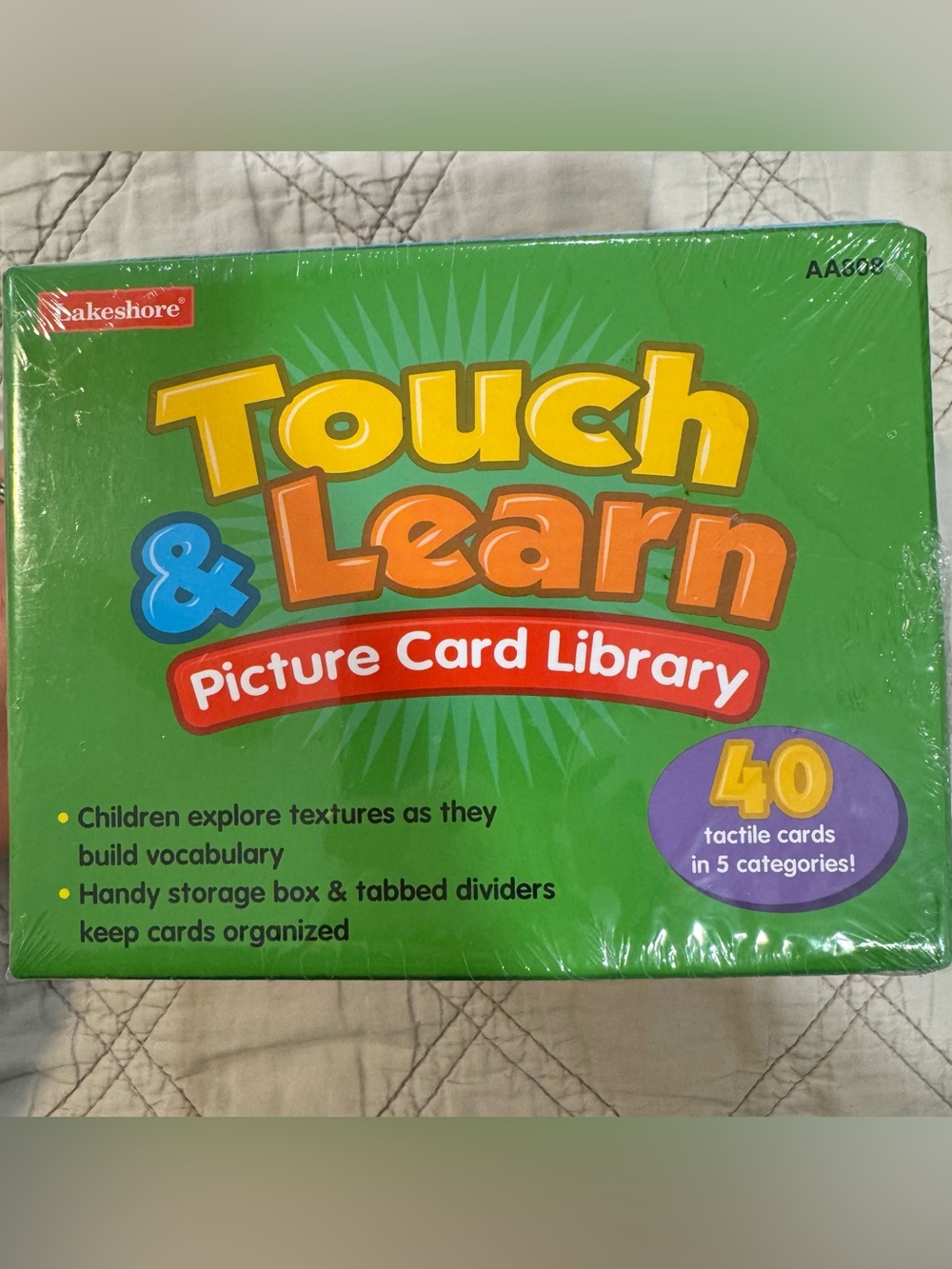 Lakeshore Touch & Learn Picture Card Library - Green